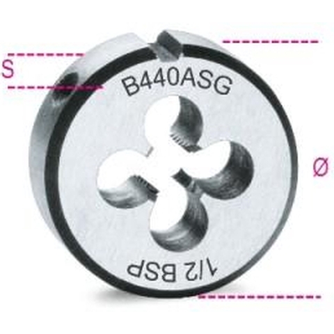 Beta Snijplaten, cilindrisch GAS draad verchroomd staal 440ASG 1/8 - 004400255