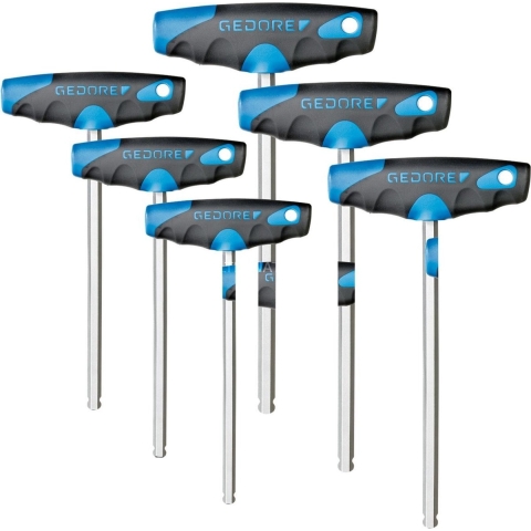 Gedore 2142 T-008 Stiftsleutelset 8-Delig met T-greep - 3037428