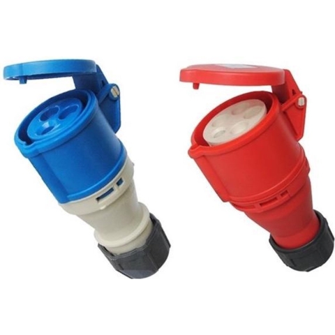QwattPro CEE Koppeling ABS IP44 400V/32A/4p+A/6h rd - 2041014 - 2041014