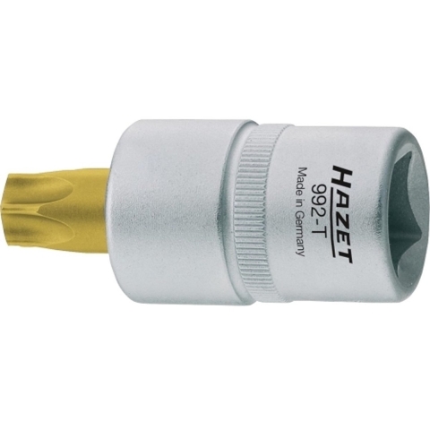 HAZET Dopsleutelbit 992-T27 · 1/2 inch (12,5 mm) vierkant hol · Binnen-TORX®-profiel · SW T27