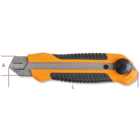 Beta Afbreekmes, 25 mm, anti-slip twee componenten handgreep 1773A - 017730000