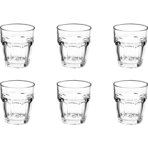 Bormioli Rocco Waterglazen Rock Bar - 270 ml - 6 stuks