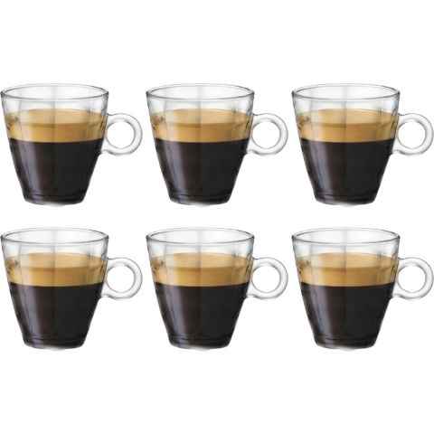 Bormioli Rocco Espresso glazen Cube - 100 ml - 6 stuks