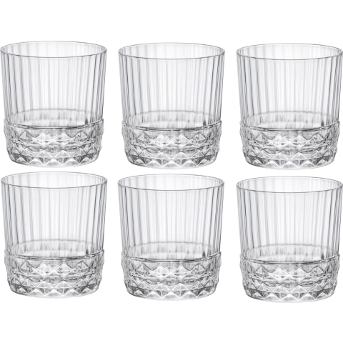 Bormioli Rocco Cocktailglazen / Whiskey Glazen / Waterglazen America 20&apos;s - 380 ml - 6 stuks