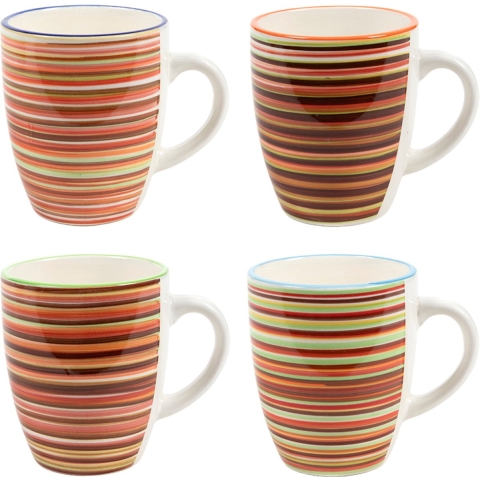 Cookinglife Mokken Rhythm & Lines 340 ml - 4 Stuks
