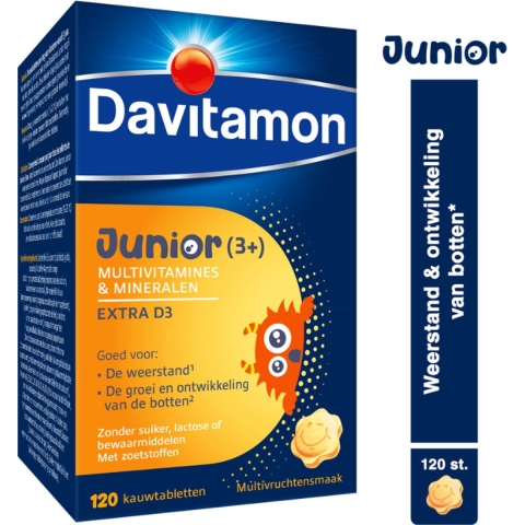 Davitamon Junior Multivrucht | 120 kauwtabletten