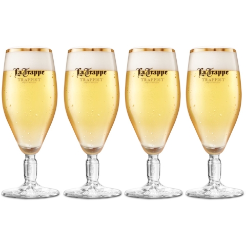 La Trappe Bierglazen Witte Trappist - 300 ml - 4 stuks