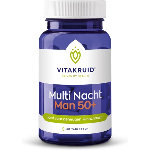 Vitakruid Multi Nacht Man 50+ | 30 tabletten