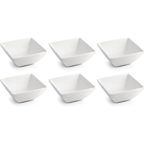 BonBistro Dipschaaltjes Yong Squito 10 x 10 cm - Wit - 6 stuks
