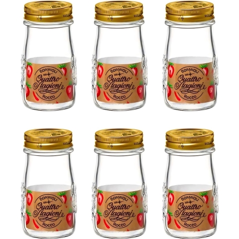 Bormioli Rocco Weckpot Quattro Stagioni - ø 7 cm / 200 ml - 6 stuks
