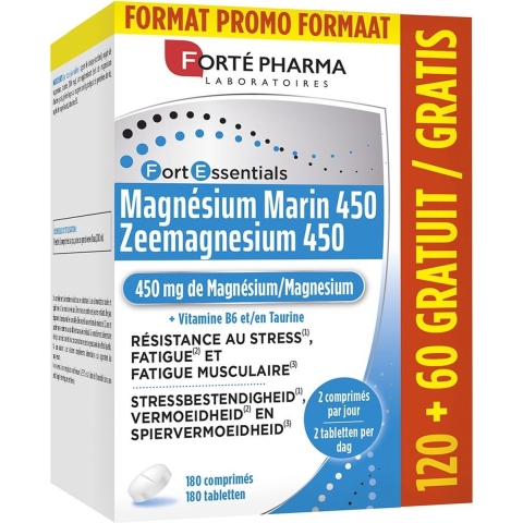 Forté Pharma Zeemagnesium 450 | 120 + 60 tabletten PROMO