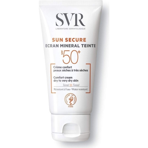 SVR Sun Secure Gekleurde Minerale Zonnecrème SPF 50+ Droge tot Zeer Droge Huid | 60 g