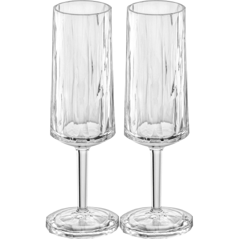 Koziol Champagneglazen - Onbreekbaar Superglas 100 ml - 2 stuks