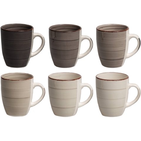 Cookinglife Mokken Delice Grijs 350 ml - 6 stuks