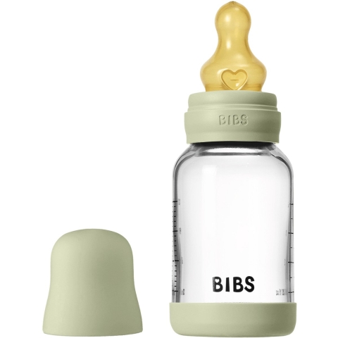 Bibs Zuigfles Glas Complete Set Sage | 120 ml