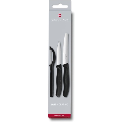 Victorinox Messenset Swiss Classic - Zwart - 3-delig