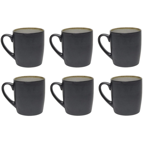 Cookinglife Mokken Nola Warm Grey 350 ml - 6 stuks