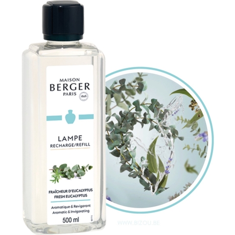 Maison Berger Navulling - voor geurbrander - Fresh Eucalyptus - 500 ml