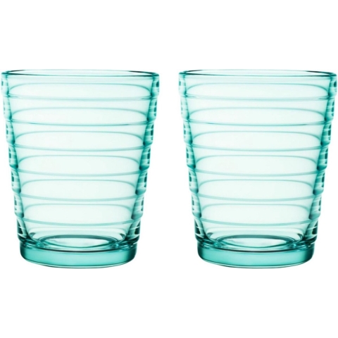 Iittala Glas Aino Aalto - Watergroen - 220 ml - 2 stuks