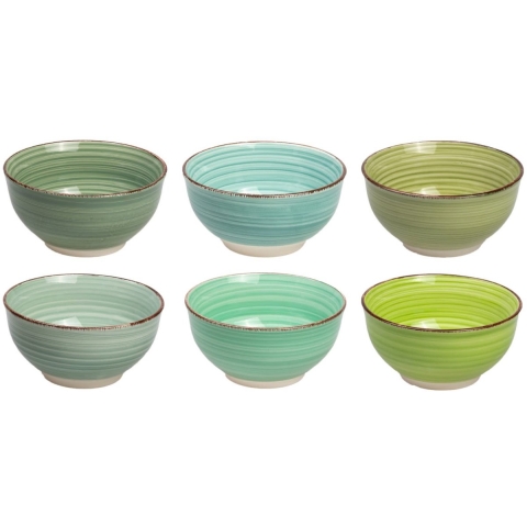 Cookinglife Kleine kommen Delice Groen ø 12 cm - 6 stuks
