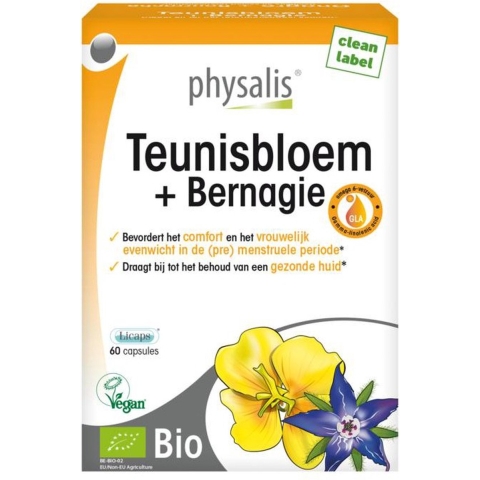 Physalis Teunisbloem + Bernagie | 60 capsules
