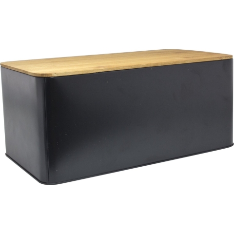 Imperial Kitchen Broodtrommel met Plank - Mat Zwart