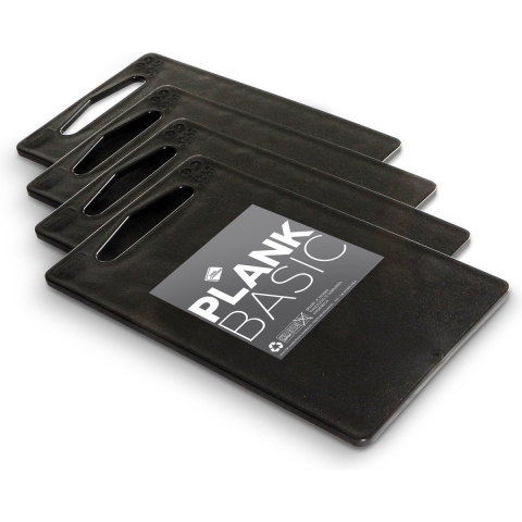 Inno Cuisinno Snijplanken Basic - 25 x 15 cm - Zwart - 4 stuks