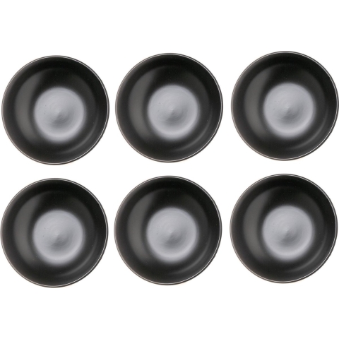 Studio Tavola Diepe Borden Black Tie ø 21 cm - 6 stuks