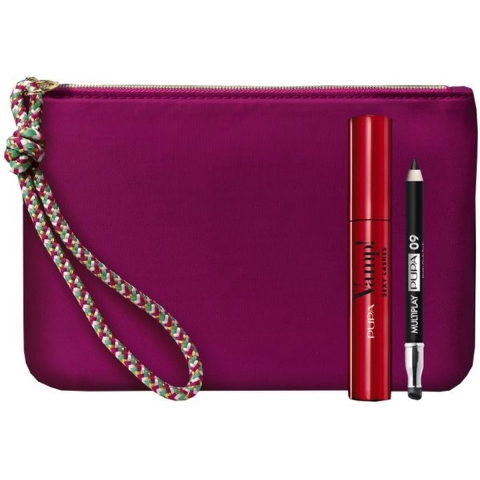 Pupa Vamp! Sexy Lashes Mascara Black 12 ML + Multiplay 09 0,8 GR + Bag
