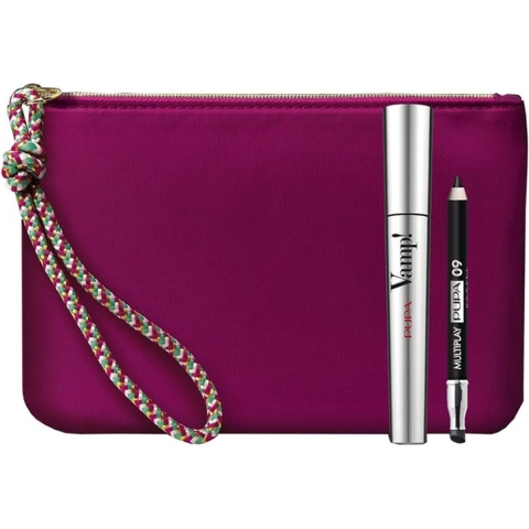 Pupa Vamp! Mascara Black 9 ML + Multiplay 0,8 GR + Bag