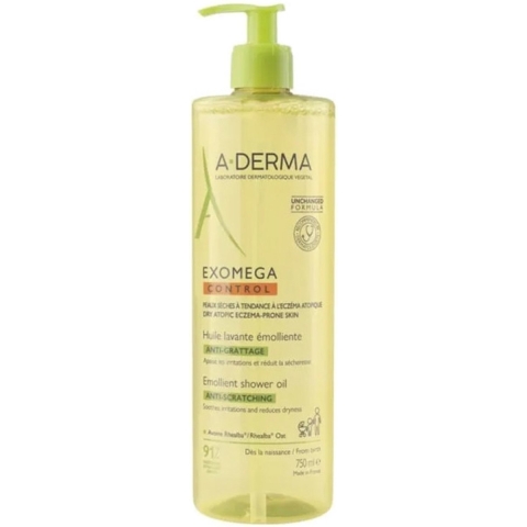 A-Derma Exomega Control Emolliërende Wasolie | 750 ml