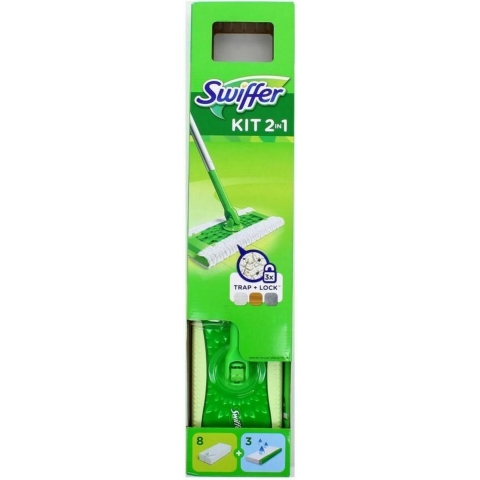 Swiffer Swiffer Starterskit vloerwisser met 8 Stofdoeken en 3 Natte Doeken