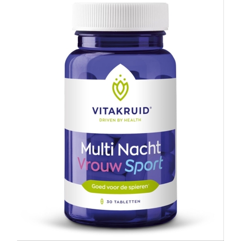Vitakruid Multi Nacht Vrouw Sport | 30 tabletten