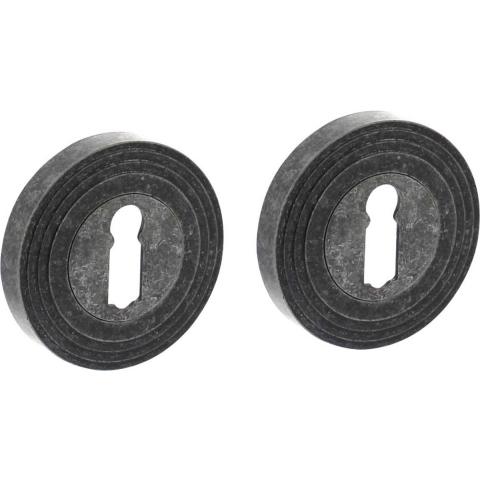 Intersteel | Rozet met sleutelgat 55x10mm | Oud Grijs