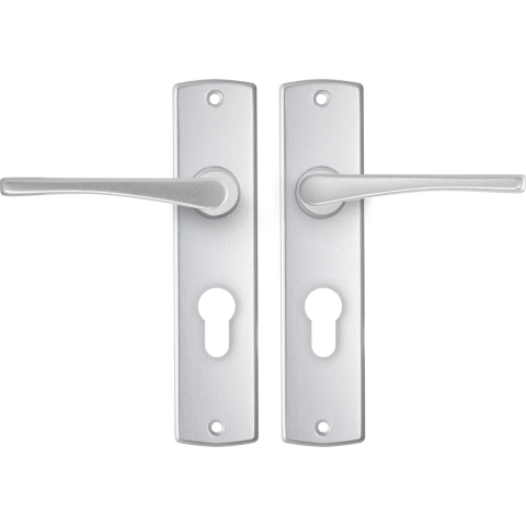 AXA | Binnendeurbeslag | Curve kruk | Vlinder | PC55 | Aluminium