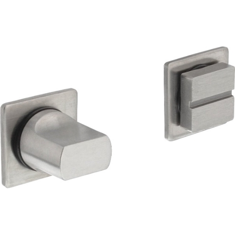 Intersteel | WC-sluiting met rozet | Vierkant | RVS Geborsteld