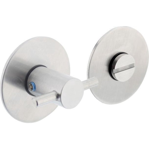 Intersteel | Rozet met toilet-/badkamersluiting 55x2mm | Zelfklevend | RVS Geborsteld