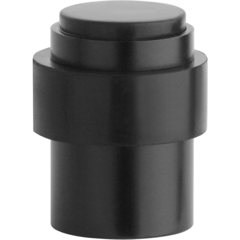 Aprile deurstopper vloer én wand Ø35×43 mm zwart