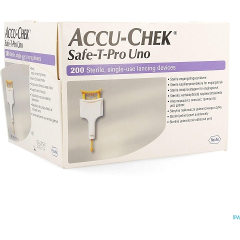 Accu-Chek Safe-T-Pro Uno | 200 stuks