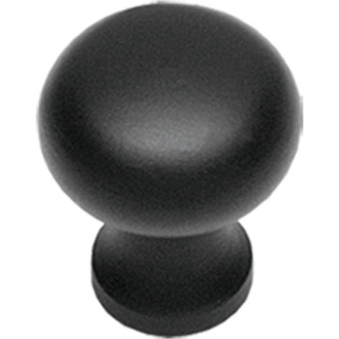 Intersteel | Meubelknop | Paddenstoel 30mm | Smeedijzer Zwart