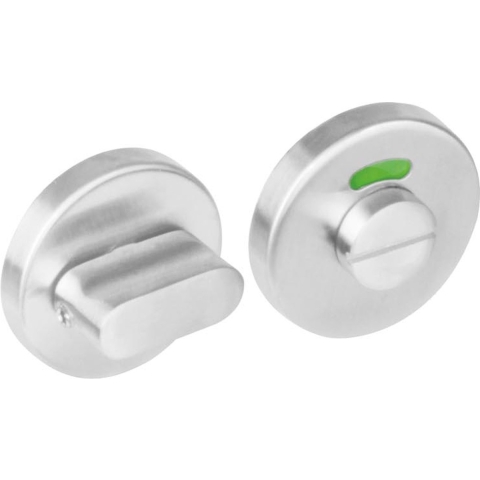Intersteel | Rozet toilet-/badkamersluiting | Rond | Nokken | RVS Geborsteld