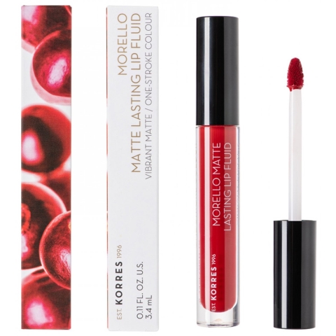 Korres Morello Matte Lasting Lip Fluid 59 Brick Red | 3,4 ml