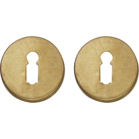 Intersteel | Rozet sleutelgat | Rond | Messing Getrommeld