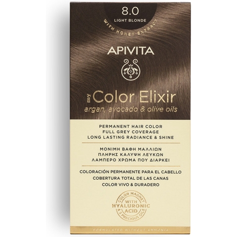 Apivita My Color Elixir 8.0 Lichtblond | 1 stuk