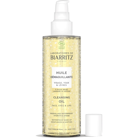 Laboratoires de Biarritz Reinigingsolie Gezicht Ogen en Lippen Bio | 200 ml