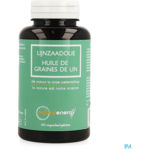Natural Energy Lijnzaadolie | 60 capsules