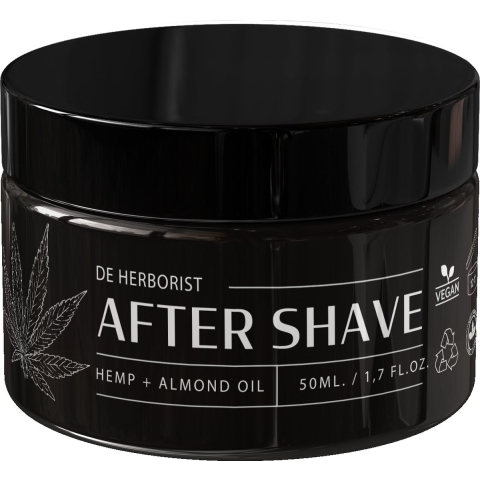 De Herborist Aftershave Crème Hennep&Amandel | 50 ml