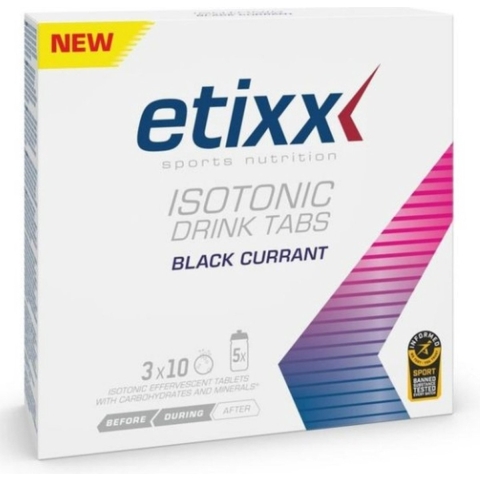 Etixx Isotonic Drink Tabs Zwarte Bes | 3 x 10 bruistabletten