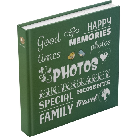 Henzo Foto Album Wording Groen 10.730.01 Inplakalbum