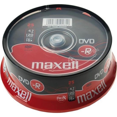 Maxell DVD-R 120/4.7GB Spindle 25 16X